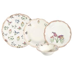 Pusdienu servīze Hermia Amber Fulya 24, porcelāna, daudzkrāsaina, 24 gab.