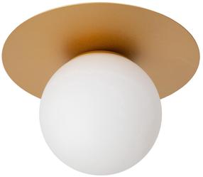 Lampa griesti Lucide Tricia 79187/01/02, E27, 1 x 15 W, balta krās. / zelta krās.