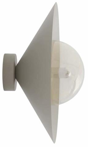 Lampa sienas Emibig Mono K1S 1718/K1S, E14, 1 x 10 W, bēša krās./dzintara krās. / bēša krās., 30 x 30 cm