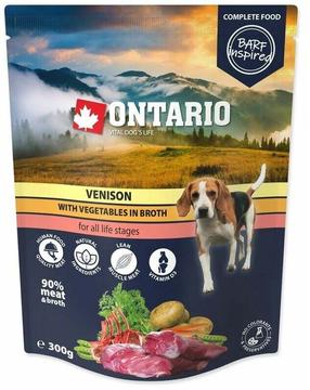 Šlapias šunų maistas Ontario Vital Dogs Life, daržovės/elnių mėsa, 0.3 kg