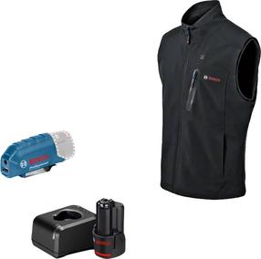 Vest meeste Bosch GHV 12 18V XA, must v., S suurus