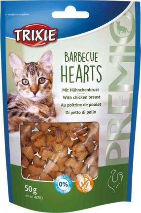 Skanėstas katėms Trixie Premio Barbecue Hearts Chicken, vištiena, 0.05 kg