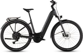 Elektrinis dviratis Cube Nuride Hybrid Performance 600 Easy Entry, 54 cm, 28", 600 W, 16.7 Ah, juoda sp./pilka sp.