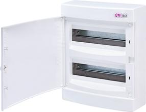 Modulinis skydas ETI ECT24PO, virštinkinis, IP40, 24 mod., balta sp.