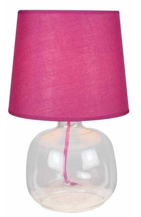 Galda stāvlampas Spotlight Mandy 7081115, E27, 40W, rozā krās./caurspīdīga krās.
