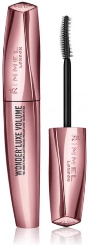 Blakstienų tušas Rimmel London Wonder'Luxe Volume, juoda sp. 001 black