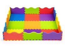 Kilimėlis kūdikiams - dėlionė EcoToys, 91 cm x 91 cm, įvairių spalvų