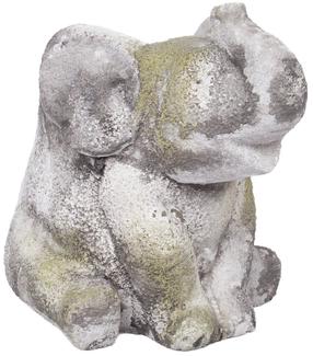 Gėlių vazonas Home4you Stone Elephant, betonas, 17 cm x 13 cm, pilka sp.