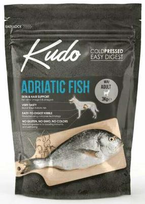 Sausas šunų maistas Kudo Mini Adult Adriatic Fish, žuvis, 3 kg