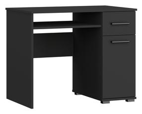 Rašomasis stalas su stalčiais ADRK Frazio, 90 cm x 56 cm, 73.4 cm, juoda sp.