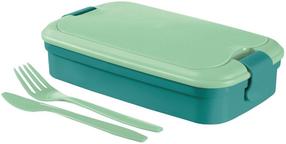 Pārtikas trauks Curver Lunch&Go Bento Blue, 1.4 l, 23 cm x 13 cm, zila krās., 3 gab.