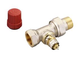 Ventilis Danfoss RA-N, tiesus/termostatinis, 3/4 colio - išorinis sriegis, 3/4 colio - vidinis sriegis
