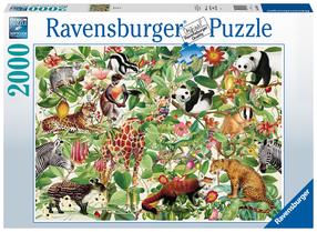 Пазл Ravensburger Jungle Zoo, 98 см x 75 см, 2000 шт., многоцветный