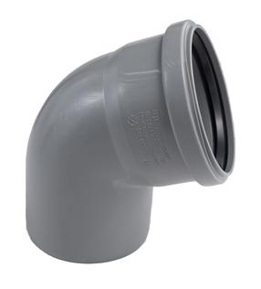 Alkūnė vidaus kanalizacijai Magnaplast HTplus, 110 mm, 67 °