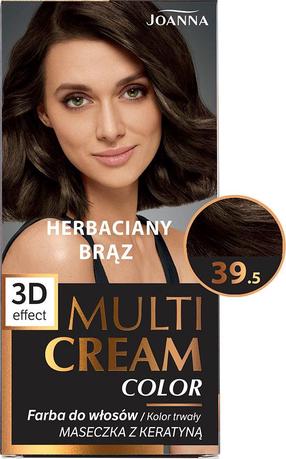 Plaukų dažai Joanna Multi Cream, 39.5 Tea Brown