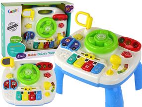 Bērnu spēļu galds Racer 2in1, 16 cm, daudzkrāsaina