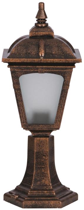 Pastatomas lauko šviestuvas Opviq BSU-68185-BKR-K, 60W, E27, IP65, ruda sp., 20 cm x 50 cm