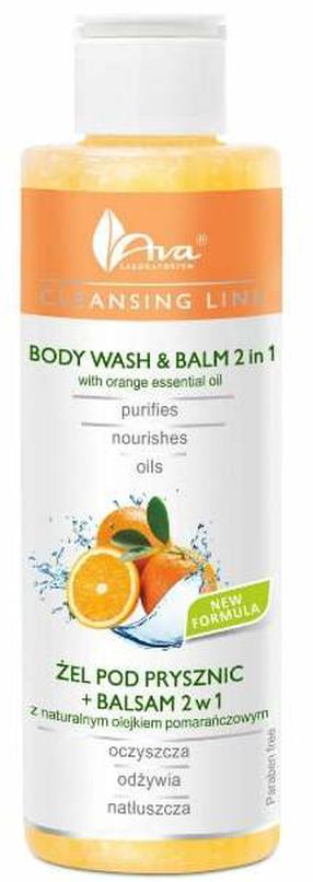 Kūno prausimosi želė Ava Laboratorium Cleansing Line 2 in 1, 200 ml