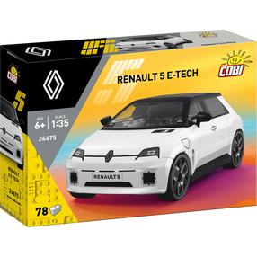 Konstruktors, automašīna Cobi Renault 5 E-Tech 24675, 78 gab., balta krās.