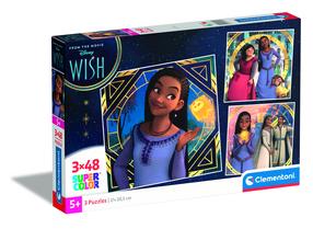 Puzle 3in1 Clementoni 3x48 WISH 25310, 32 cm x 22 cm, 144 gab.