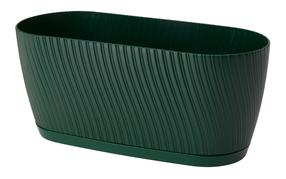 Ziedu kaste Form Plastic Mika Box Eco 4539-075, plastmasa, 26.7 cm x 12.6 cm, Ø 26.7 cm, zaļa krās.