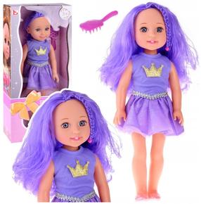 Lėlė Lean Toys Pretty, 38 cm, violetinė sp.