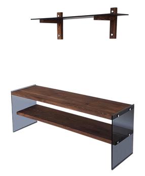 Svetainės baldų komplektas Kalune Design TV101, vidaus, riešuto sp.
