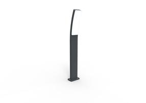 Pastatomas lauko šviestuvas Lutec Kira, 18W, LED, IP54, antracito sp., 11.4 cm x 74 cm