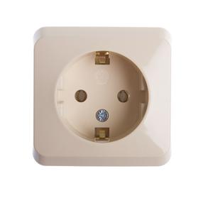 Kontaktligzda Schneider Electric Prima WDE001180, Iezemēta rozete, bēša krās.