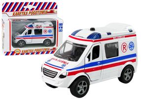  Mängu kiirabiauto Lean Toys Ambulance LT15053, valge v.