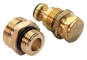 Vārstu komplekts Ferro RKPO-SET39, noslēdzošais, apkures sistēmām, 3/4", 1/2"