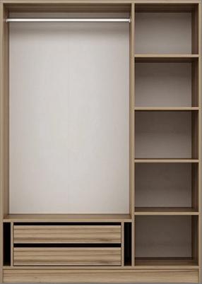 Spinta Kalune Design Kale 135 506MNR2189, riešuto sp., 52 cm x 135 cm x 210 cm