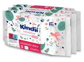 Детские влажные салфетки Kindii, 180 шт.