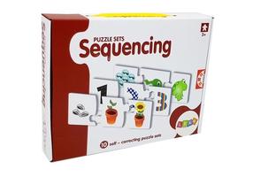 Edukacinė dėlionė Lean Toys Sequencing, įvairių spalvų, 10 vnt.