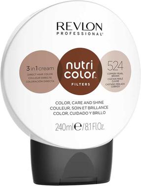 Plaukų dažai Revlon Nutri Color Filters, coppery pearl brown sp., 524, 240 ml
