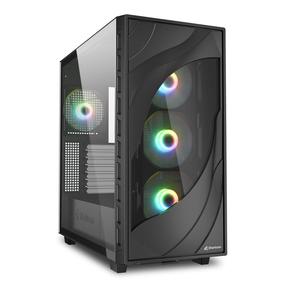 Корпус компьютера Sharkoon Rebel C80G, черный цв.