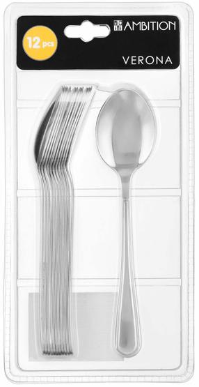 Šaukštas Ambition Verona, nerūdijantysis plienas, sidabro sp., 12 vnt., 20.5 cm