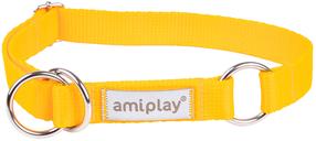 Antkaklis šunims Amiplay Samba, geltona sp., 400 - 600 mm x 25 mm, 40-60