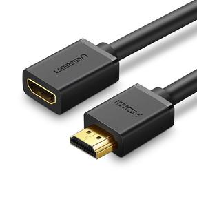 Kabelis Ugreen 10142 HDMI female, HDMI male, 2 m, juoda sp.