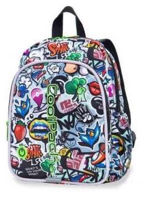 Laste seljakott CoolPack Bobby LED Graffiti, mitmevärviline, 30 cm x 22 cm x 8.5 cm