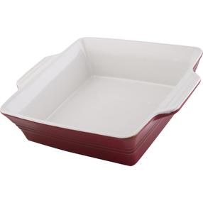 Keramiskais cepamais trauks Lamart Casa LT9202, balta krās./sarkana krās., 30 cm x 25.5 cm, 2.6 l