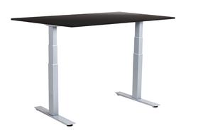 Datorgalds regulējams augstums Sunflex EasyDesk Adapt VI, 120 cm x 80 cm, 62 - 127 cm, alumīnija krās./melns krās.