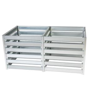 Komposto dėžė Timbela M800+M800A, 182 cm x 91 cm x 85 cm, 1408 l, pilka sp.