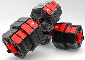 Saliktā hantele HMS Barbell & Dumbbell, 40 kg