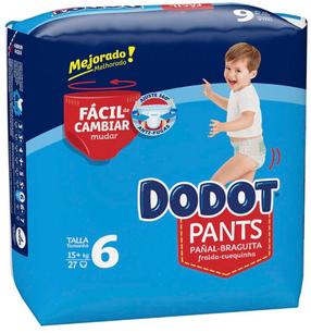 Püksmähkmed Dodot Pants, 6 suurus, 15 kg, 27 tk