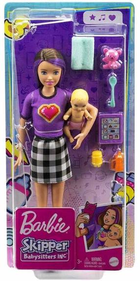 Nukk aksessuaaridega Mattel Barbie Skipper Babysitters Inc, 26 cm, mitmevärviline