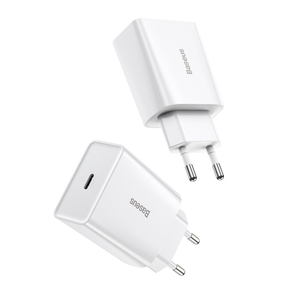 Adapteris Baseus CCFS-SN02, USB Type C, balta krās., 20 W