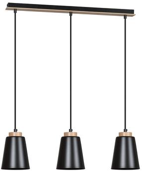 Šviestuvas kabinamas Emibig Bolero 3 442/3, E27, 3 x 15 W, juoda sp. / juoda sp., 14 x 16 cm