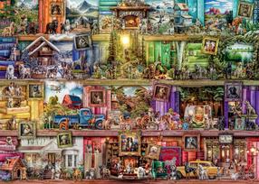Dėlionė Ravensburger Dogs In The Library, 70 cm x 50 cm, 1000 vnt.