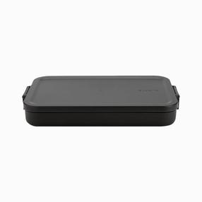 Pārtikas trauks Brabantia Make & Take Flat, 1.1 l, 16.6 cm x 25.5 cm, pelēka krās.